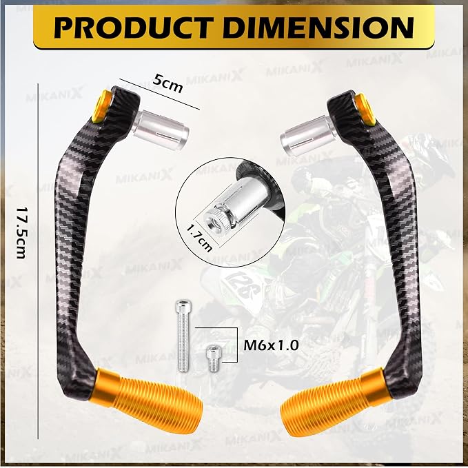 UNIVERSAL HEAVY DUTY CNC PREMIUM LEVER GUARDS - CARBON FINISH