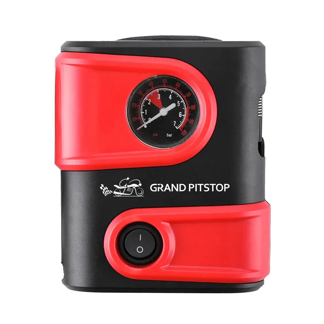 Electric Tire Inflator Air Compressor Pump for Car, Motorcycle, Balls and Mattress - Red