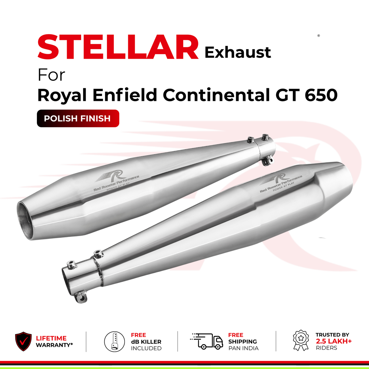 Red Rooster Performance Stellar Polish for Continental GT 650 / Interceptor 650