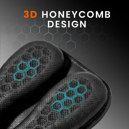 Motorcycle Sports/Pillion rider Honeycomb Gel Air Seat Cushion for Medical, Offices, Home, Motorcycle and Car Lumbar Support - Universal Fit & Breathable Design