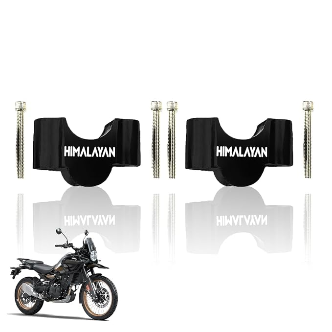 Adjustable Handle Riser for RE Himalayan 450 Motorbike | Enhances Comfort and Control | Height Riser Clamp Compatible with RE Himalayan 450