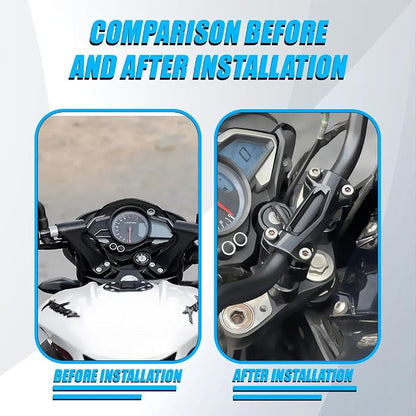 Handle bar Conversion Kit for Pulsar NS160 (BS4,BS6), NS125 2021-22 Model | Handlebar Height Enhanced Comfort and Control