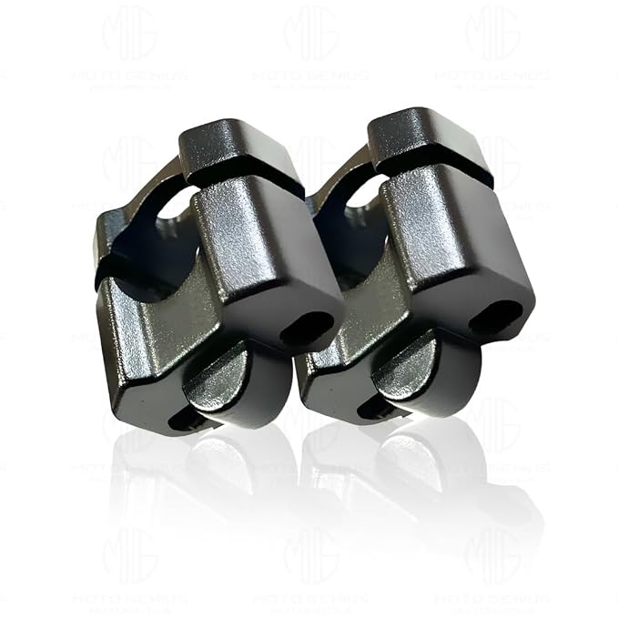 Universal Heavy Duty Aluminum Motorcycle Handlebar Risers | Adjustable, Lightweight, Durable, Compatible with Universal Motorbikes