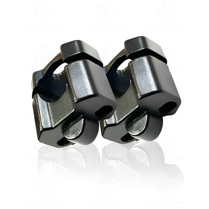 Universal Heavy Duty Aluminum Motorcycle Handlebar Risers | Adjustable, Lightweight, Durable, Compatible with Universal Motorbikes