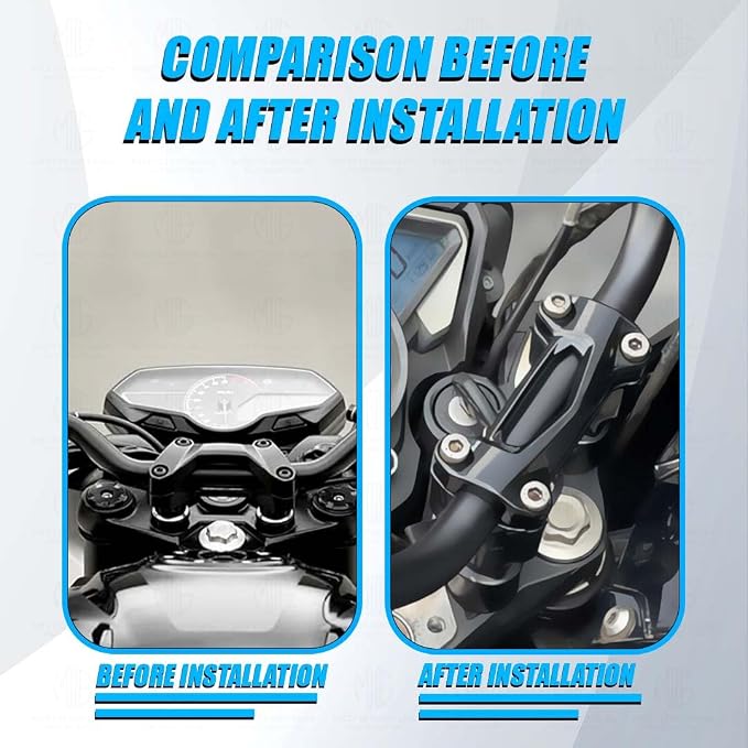 Adjustable Handle bar Conversion Kit for Pulsar NS200 (BS4,BS6) | Customizable Handlebar Height Enhanced Comfort & Control - Fully Heavy Duty