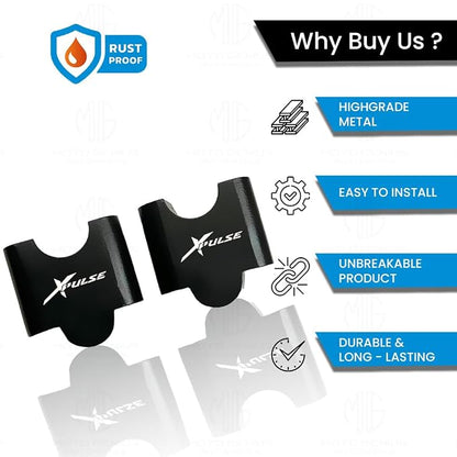 Adjustable Handle Riser for Xpulse Motorbike | Enhances Comfort and Control | Height Riser Clamp Compatible with Xpulse