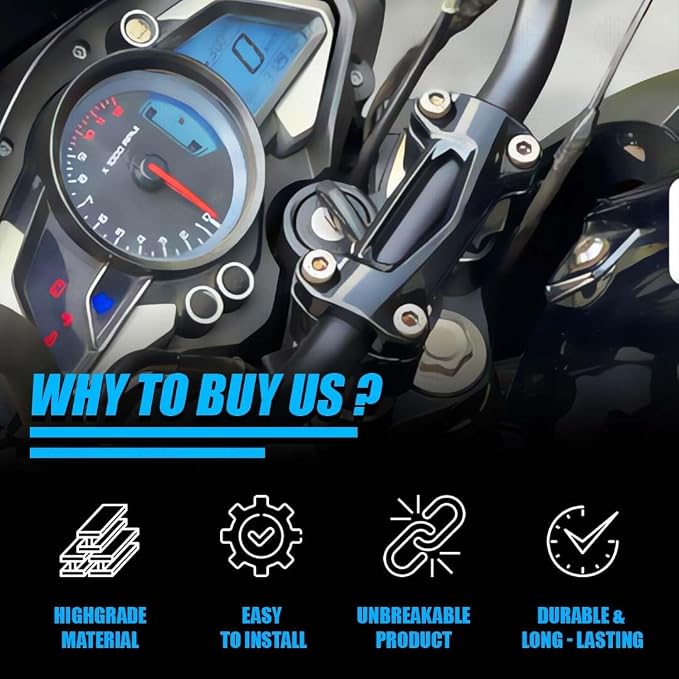 Handle bar Conversion Kit for Pulsar NS160 (BS4,BS6), NS125 2021-22 Model | Handlebar Height Enhanced Comfort and Control