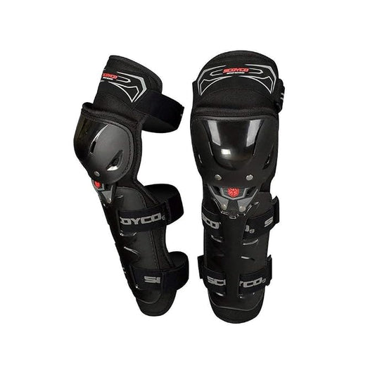 Scoyco Motorcycle Bike Racing Riding Knee & Elbow Guard (K11, Black)