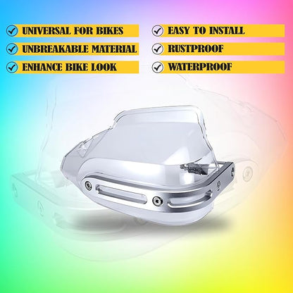 UNIVERSAL HANDGUARDS WITH WIND DEFLECTOR