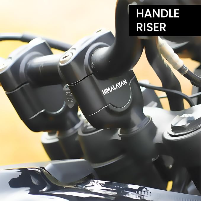 Adjustable Handle Riser for RE Himalayan 450 Motorbike | Enhances Comfort and Control | Height Riser Clamp Compatible with RE Himalayan 450
