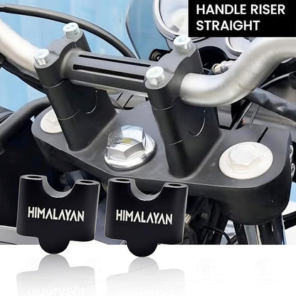 Adjustable Handle Riser for RE Himalayan BS3/BS4/BS6/Scram Motorbike |Enhances Comfort and Control | Height Riser Clamp Compatible with RE Himalayan (Straight)