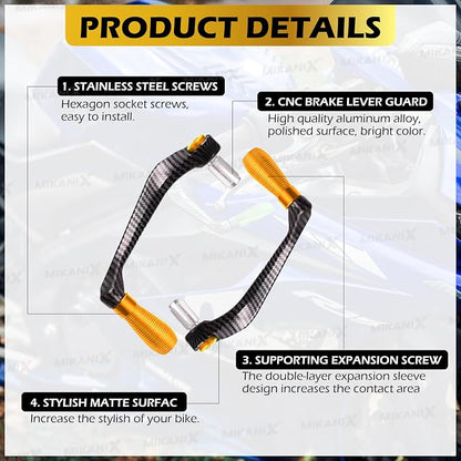 UNIVERSAL HEAVY DUTY CNC PREMIUM LEVER GUARDS - CARBON FINISH