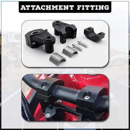 Alloy Black Universal Heavy Duty Handlebar Riser/Raiser Handle Clamps Riser For All Bikes Handlebar Riser Kit