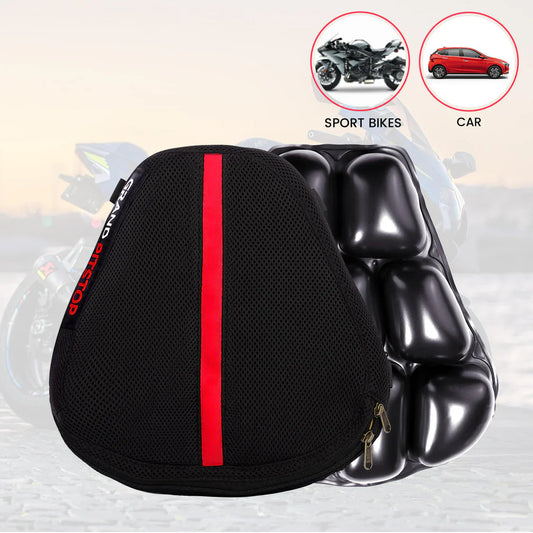 Air Comfy Seat Cushion for Medical, Offices, Home, Motorcycle and Car Lumbar Support - Sports Premium