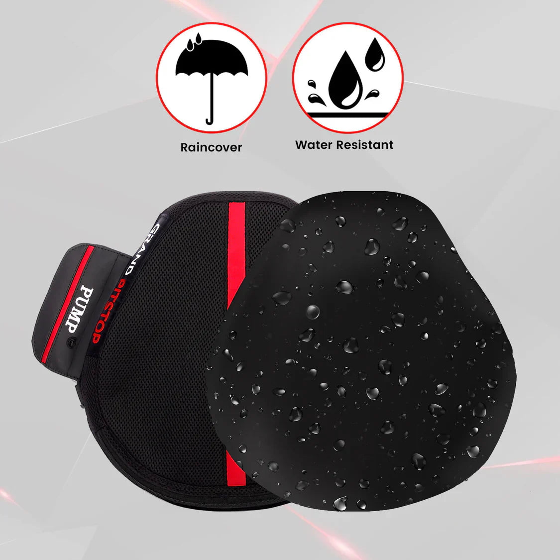 Air Comfy Seat Cushion for Medical, Offices, Home, Motorcycle and Car Lumbar Support - Cruiser Premium with Pump