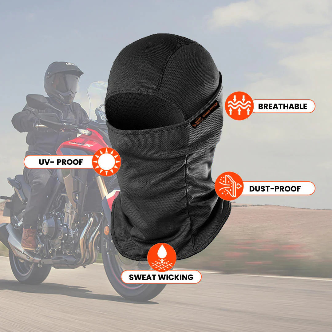 Face Mask for Bike, Ski, Cycling, Running, Hiking - Black