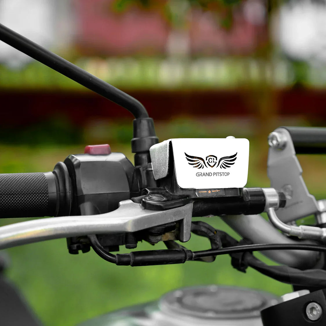 FRONT FLUID RESERVOIR COVER - Silver for KTM - DUKE 390