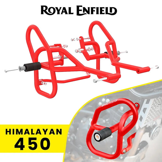 CRASH GUARD (PAIR) for Royal Enfield Himalayan 450 - Red