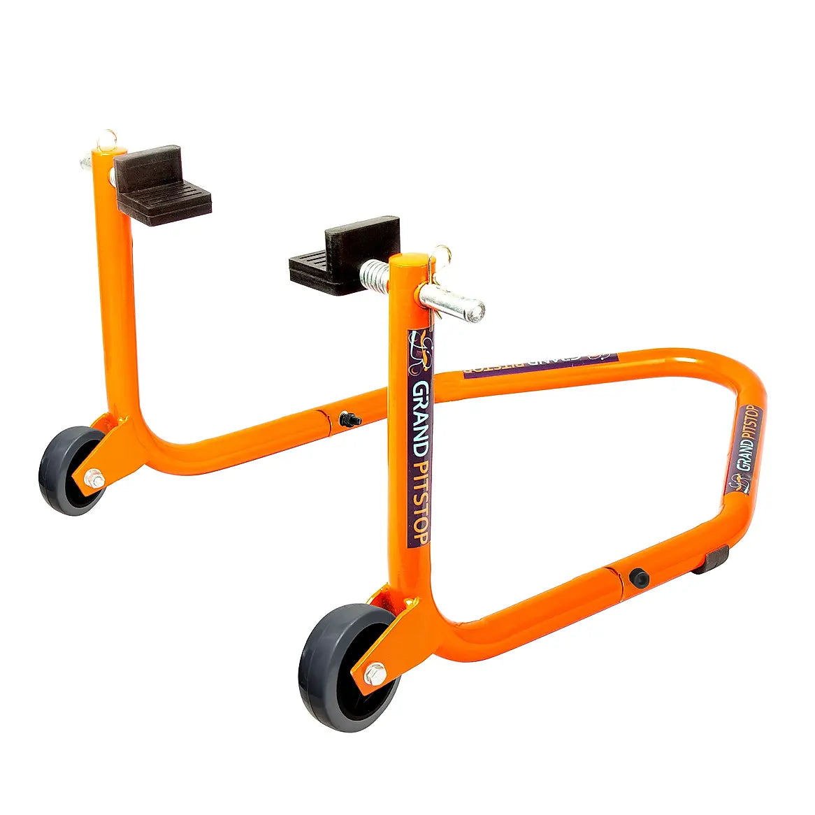 Dismantable Standard Rear Paddock Stand without Skate Wheels - Orange - (Bike Wt upto: 250 kgs
