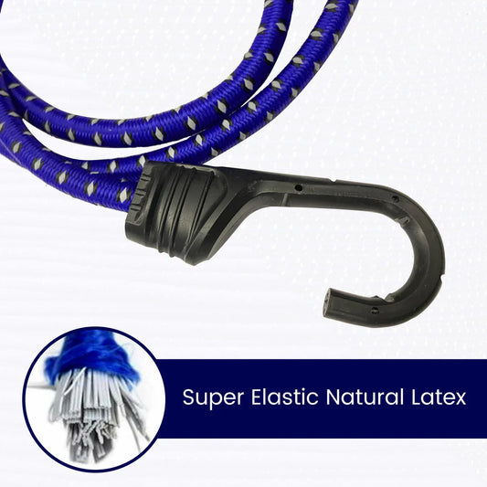 Reflecting Bungee Cord (42Inch)- Set Of 2 - Blue