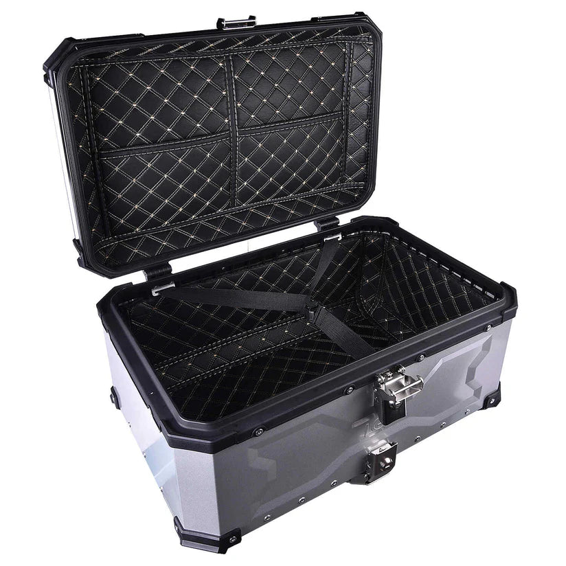 LGP TOP BOX 65L TYPE X WITH BACKREST WITH CARRIER PLATE