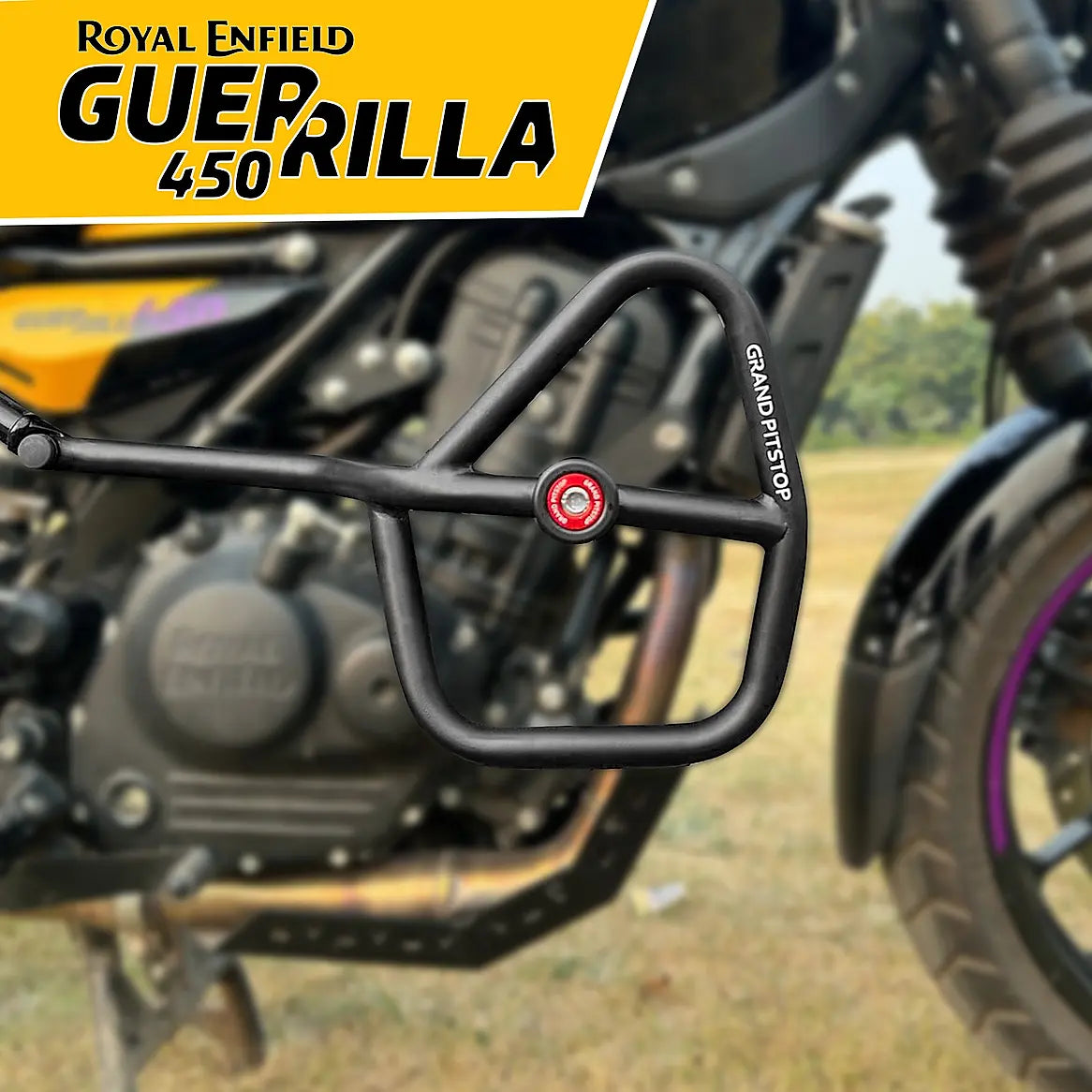 CRASH GUARD (PAIR) for Royal Enfield Guerrilla 450 - Black