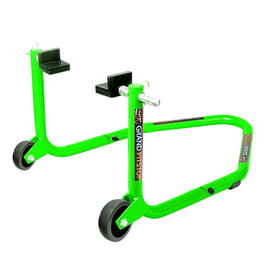 Dismantable Standard Rear Paddock Stand without Skate Wheels - Green - (Bike Wt upto: 250 kgs)