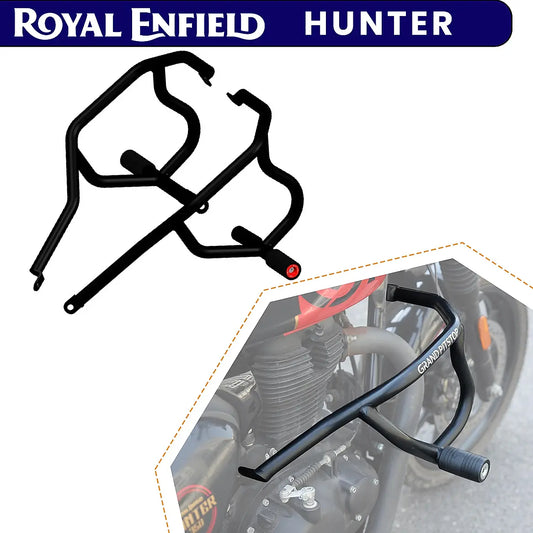 CRASH GUARD (PAIR) - Black for Royal Enfield Hunter