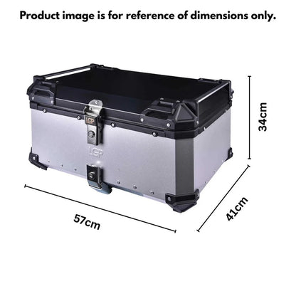 LGP TOP BOX 65L TYPE X WITH BACKREST WITH CARRIER PLATE