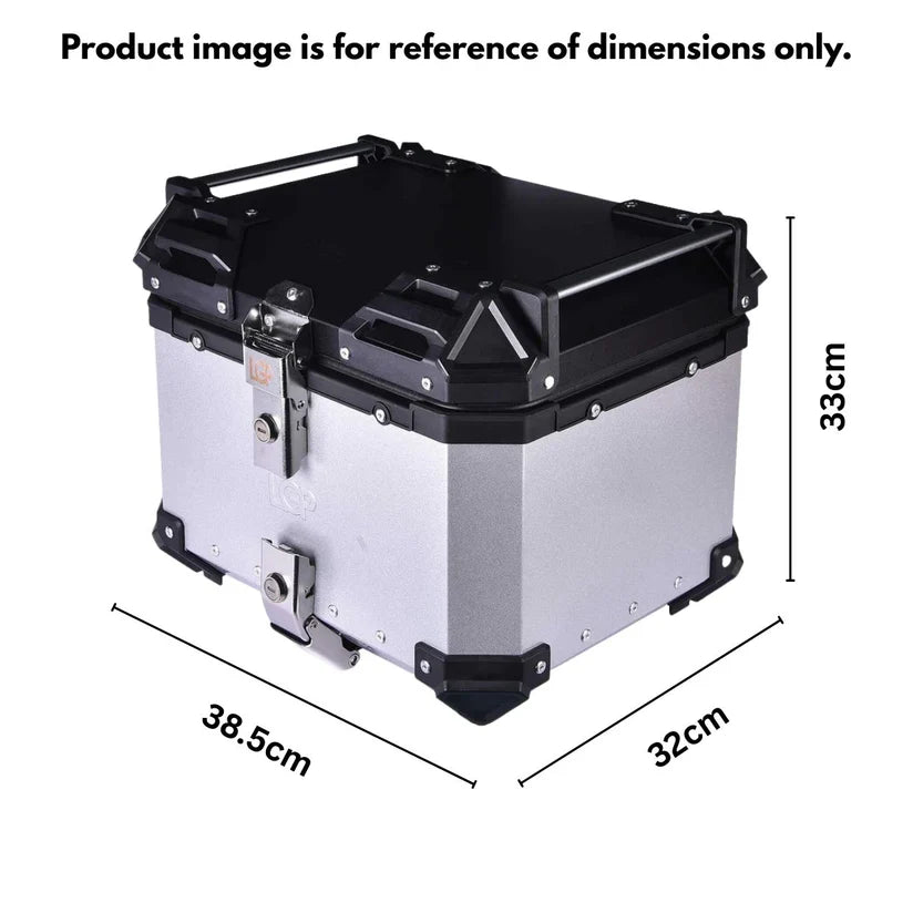 LGP TOP BOX 36L TYPE X WITH BACKREST AND CARRIER PLATE