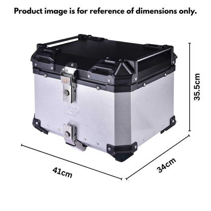 LGP TOP BOX 45L TYPE X WITH BACKREST AND CARRIER PLATE