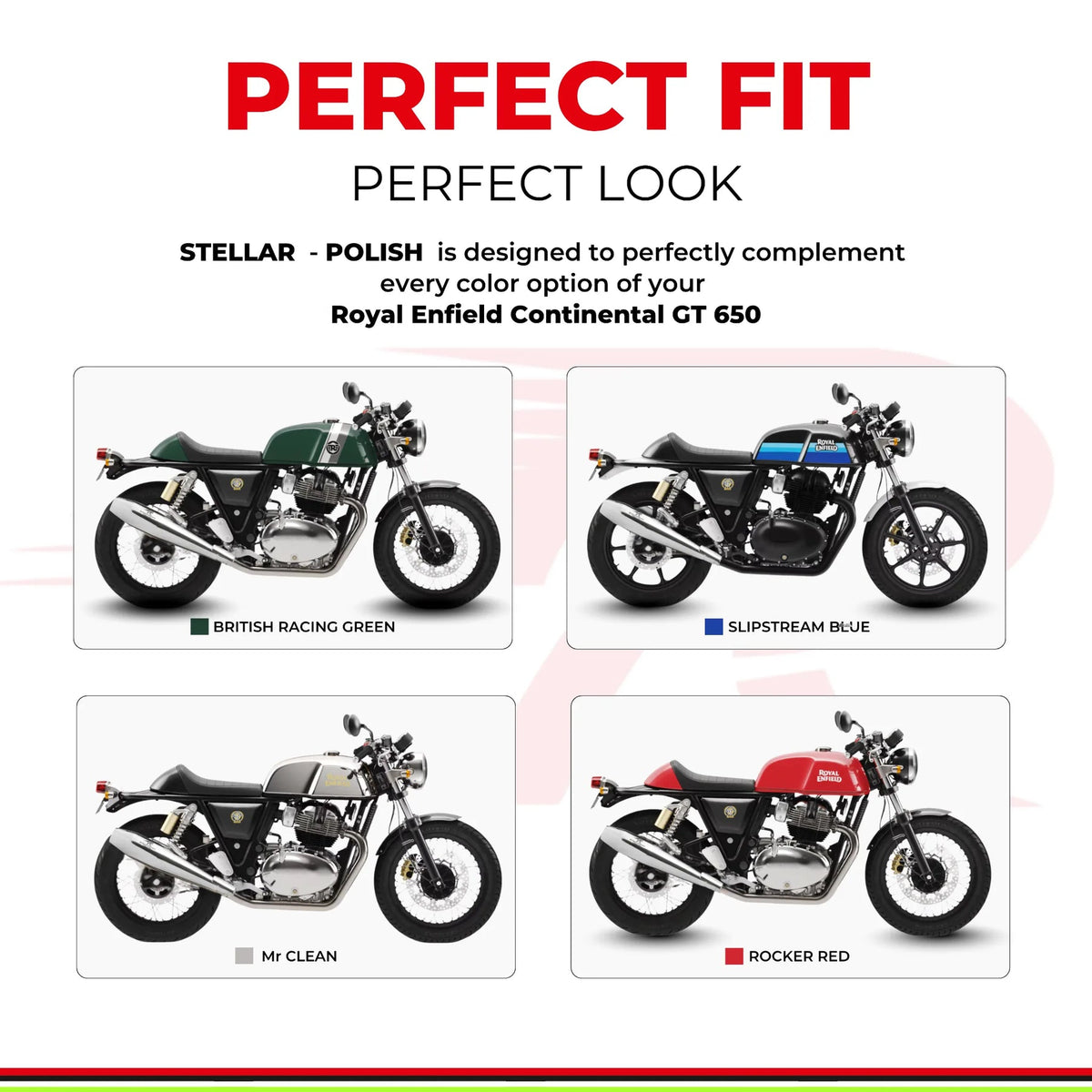 Red Rooster Performance Stellar Polish for Continental GT 650 / Interceptor 650